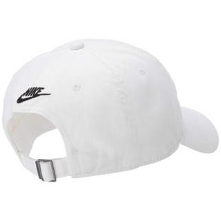 Nike耐克男女运动帽棒球帽可调节弯檐耐用舒适9331112 White/Black One Size