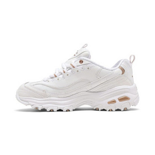 SKECHERS斯凯奇女鞋熊猫鞋蝴蝶节丝带低帮11307055 WHITE/GOLD 7.5/37.5