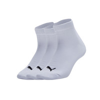 PUMA 彪马 官方 短袜 袜子(三对装)QUARTER 906915 白色03 EU:35-38 规格:21-22