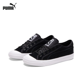 PUMA彪马官方 男女同款情侣休闲鞋 CAPRI SUEDE 369999 白-黑色-白 01 36