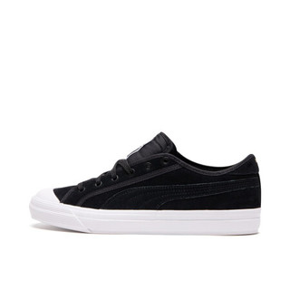 PUMA彪马官方 男女同款情侣休闲鞋 CAPRI SUEDE 369999 白-黑色-白 01 36