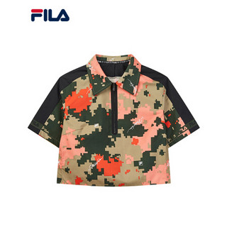 Fila 斐乐运动t恤 Fila X 3 1phillip Lim 斐乐女子短polo秋季新运动迷彩衫女正黑色 Bk 170 a L 报价价格评测怎么样 什么值得买