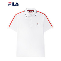 FILA 斐乐官方 男子短袖POLO衫2020夏季新款运动高端商务POLO男 标准白-WT 170/92A/M