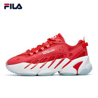 FILA X WILSON 斐乐女鞋老爹鞋联名款ADE复古跑鞋2020秋季运动鞋 火红-FR 35.5