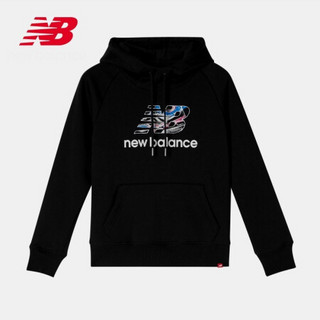 New Balance NB官方女款AWT93580连帽Logo卫衣 BK AWT93580 S