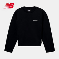 New Balance NB官方女款AWT93523时尚短款针织上衣 BK AWT93523 XL