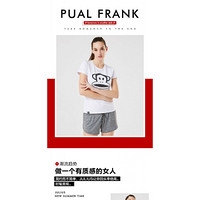 【paul frank运动服饰直播款】女款短袖运动T恤#023 黑色 S