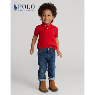 Ralph Lauren/拉夫劳伦男童 2020年春季Polo小熊网布Polo衫33285 600-红色 5
