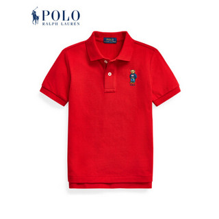 Ralph Lauren/拉夫劳伦男童 2020年春季Polo小熊网布Polo衫33285 600-红色 5