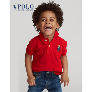 Ralph Lauren/拉夫劳伦男童 2020年春季Polo小熊网布Polo衫33285 600-红色 5