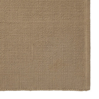 MUJI 印度棉 手织地毯 浅棕色 100×140cm