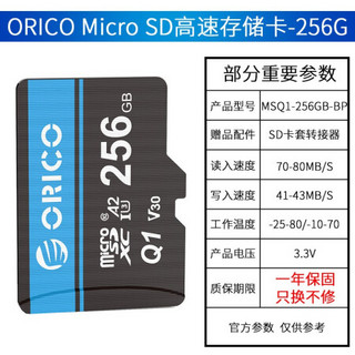 奥睿科（orico）内存卡手机行车记录仪高速sd卡32g/64g/128g/256g相机存储tf卡 256G