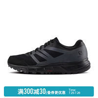 萨洛蒙（Salomon）男款户外轻便运动舒适透气越野跑鞋 TRAILSTER 2 M 黑色 409627 UK8.5(42 2/3)