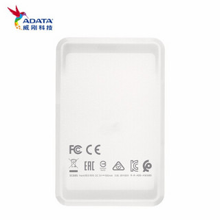 威刚（ADATA） 移动硬盘 固态 （PSSD) USB3.1 SC685 （小巧高速 轻薄便携） 白色 250G