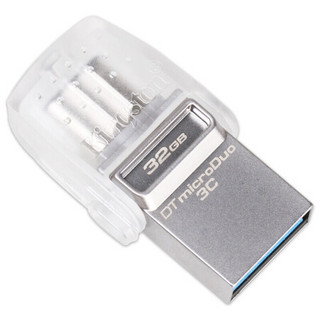 Kingston 金士顿 DataTraveler系列 DTDUO3C USB3.1 U盘 银色 64GB USB/Type-C