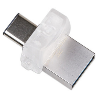 Kingston 金士顿 DataTraveler系列 DTDUO3C USB3.1 U盘 银色 64GB USB/Type-C