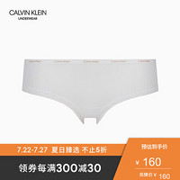 CK UNDERWEAR 2020春夏款 女装Logo腰边性感弹力三角内裤 D3448D 100-白色 S