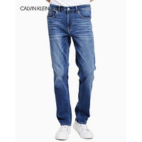 CK JEANS 2020春夏款 男装中低腰合体紧身牛仔裤 J314805 1A4-蓝色 33/32