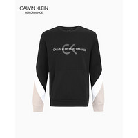 CK PERFORMANCE 2020春夏款男装 纯棉圆领撞色长袖卫衣4MS0W366 007-黑色 M