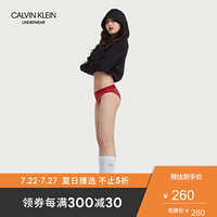 【CK ONE泫雅同款】CK UNDERWEAR 2020春夏新款 女装印花内裤QF5746AD SL2-红色字母 S