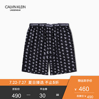 【CK ONE】CK UNDERWEAR 2020春夏款 男装纯棉睡裤 NM1868 SL5-黑色字母 M