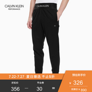 CK PERFORMANCE  男装 Logo腰边运动休闲裤 4MF9P660 007-黑色 M