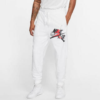 耐克Nike Jordan 男裤运动裤轻质保暖抓绒裤CK2850 Wht XL