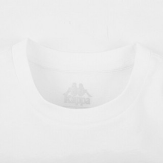 Kappa卡帕串标男款运动短袖休闲圆领T恤宽松夏季半袖2020|K0A12TD27D 漂白-001 L