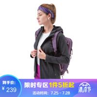 凯乐石（KAILAS）户外运动女款连帽软壳外套 墨黑 S