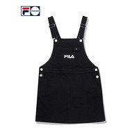 FILA FUSION 斐乐女子背带裙2020夏季新款时尚运动背带裙女裙 深黑-BK 165/84A/M