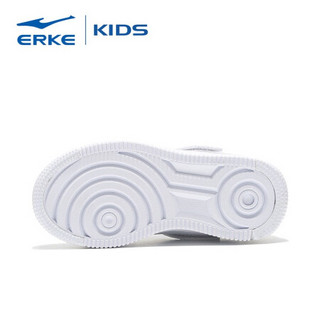 鸿星尔克官方旗舰（ERKE）童鞋儿童运动鞋男童滑板鞋休闲鞋 正白 26