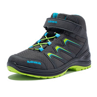 LOWA 德国 男女童鞋 登山鞋户外徒步鞋MADDOX GTX MID JUNIOR L340123 石墨色/黄绿色 33