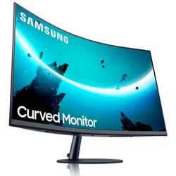 SAMSUNG 三星 C27T550FDC27英寸VA曲面FreeSync显示器(1920×1080、75Hz、119%sRGB）