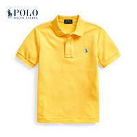 Ralph Lauren/拉夫劳伦男童 2020年春季棉质网布Polo衫33299 700-黄色 7