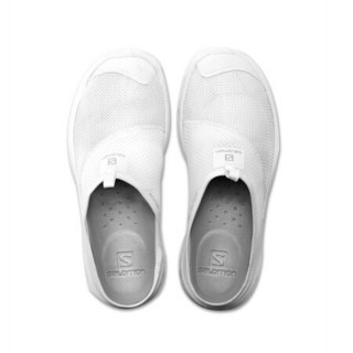 萨洛蒙（Salomon）男款 透气舒适减震赛后恢复休闲拖鞋 RX SLIDE 4.0 M 白色 407373 UK6.5(40)