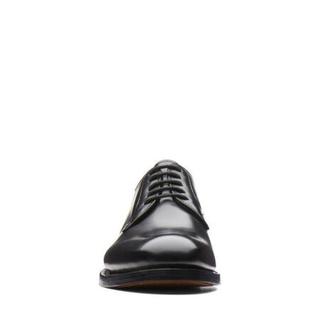 Clarks其乐男鞋商务休闲皮鞋正装鞋德比鞋26136485 Black Leather 10.5M