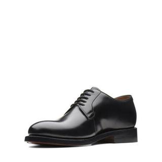 Clarks其乐男鞋商务休闲皮鞋正装鞋德比鞋26136485 Black Leather 10.5M