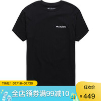Columbia哥伦比亚男士圆领T恤户外休闲百搭短袖COLZ98V 黑Black XL