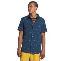 The North Face北面男款衬衫系扣简约半截短袖NF0A48V9 SHADY BLUE XS