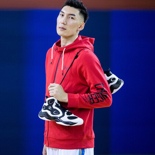 361°可兰白克同款篮球鞋男冬季耐磨橡胶减震高帮时尚实战战靴 571941110 曜石黑/361°白 42