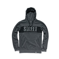 PONY卫衣波尼男女运动服秋季新品连帽运动潮流舒适休闲上衣长袖连帽套头衫83M2HA01 深麻灰（女） XS