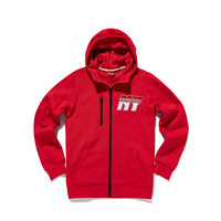 PONY外套波尼女运动服冬季连帽开衫卫衣潮流舒适休闲长袖上衣84W2JA53 红色 XS(155/80A)