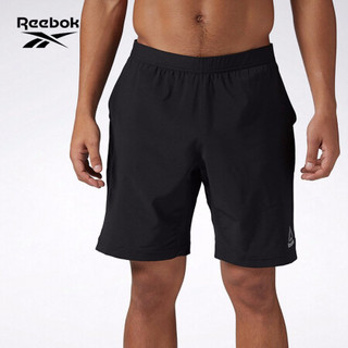 Reebok锐步SPEEDWICK SPEED男子健身训练简约短裤DLB29 BQ3522_黑色 A/M