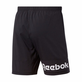 Reebok运动健身RE 7 INCH SHORT -WG男子夏季短裤GJI08 FK6485_黑色 A/L