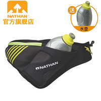 美国NATHAN 男女户外运动跑步腰包山峰隔热水壶腰包 550ml 4873Black-暗夜黑