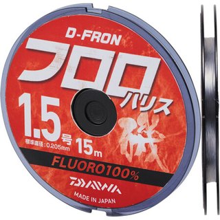 DAIWA达亿瓦 D-FRON 碳纤子线 高强力顺滑钓鱼子线 日本进口碳素线 渔线 钓具 自然色40m 5号