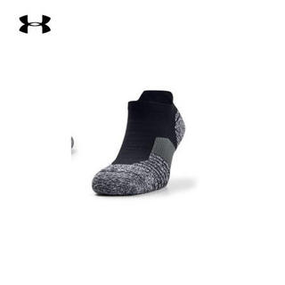 安德玛官方UA Charged Cushion男女运动袜子Under Armour1315590 黑色004 M