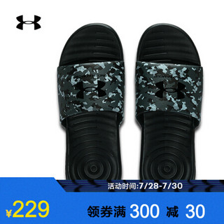 安德玛官方UA Ansa Camo男子运动拖鞋Under Armour3023760 黑色002 45