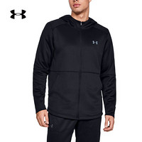 安德玛官方UA MK1男子运动拉链连帽卫衣Under Armour1345259 黑色001 XL