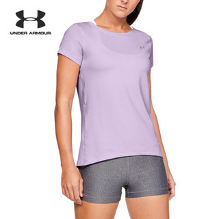 安德玛官方UA Armour女子运动短袖T恤Under Armour1328964 紫色585 XL